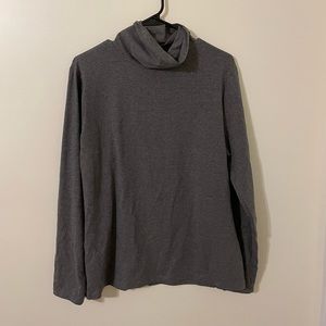 gray turtleneck